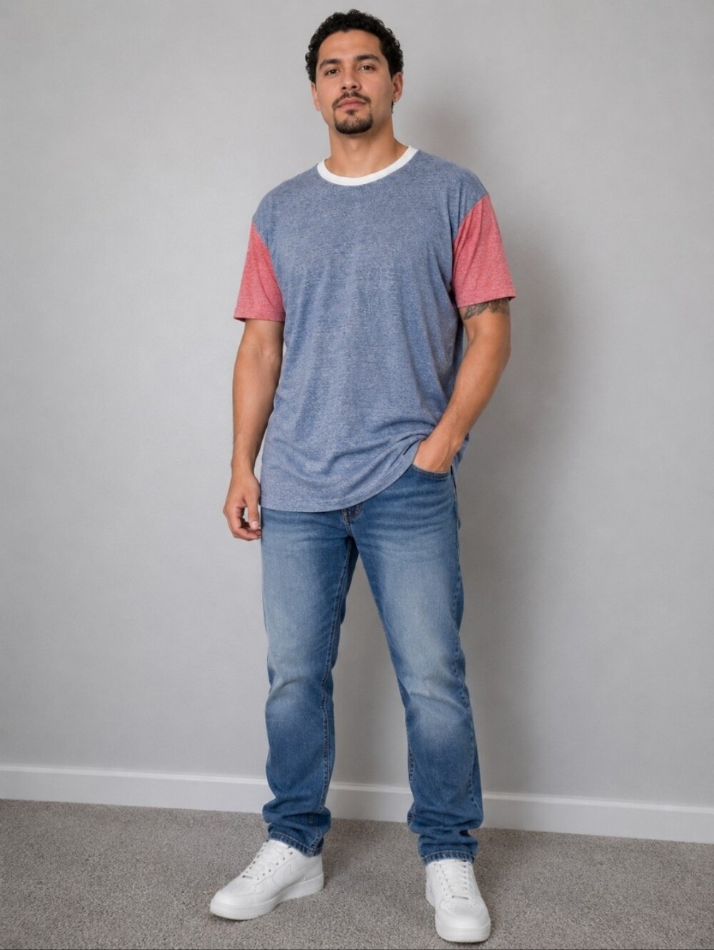 LULAROE Medium Patrick High Low Stretchy TShirt Heathered